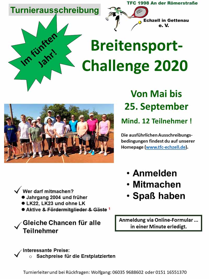 Breitensport-Challenge 2020