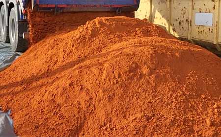 Lieferung Tennismehl