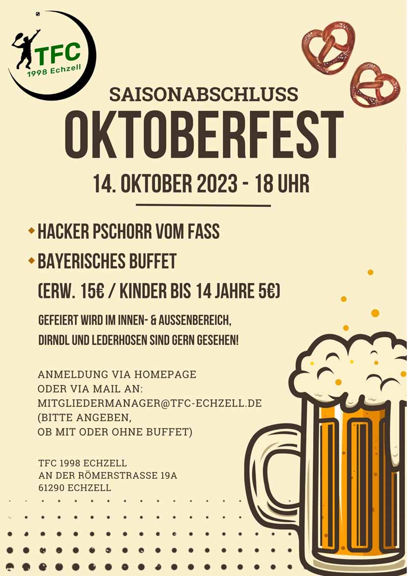 'Offizieller Saisonabschluss' 14.10.2023