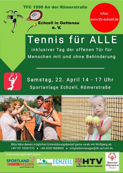 Flyer 'Tennis für ALLE