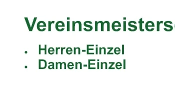 Vereinsmeisterschaften Einzel 2024 Herren Damen