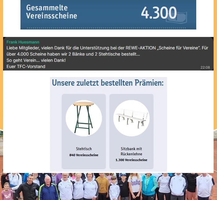 Scheine für Vereine