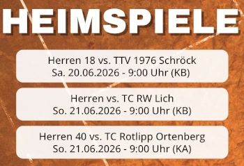 Heimspiele 20. und 21. Juni